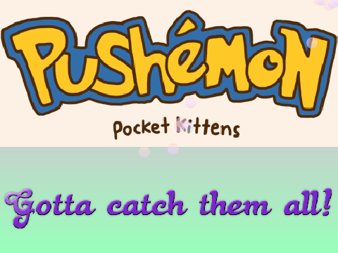 Pushemon! (Pusheen Pokemon)