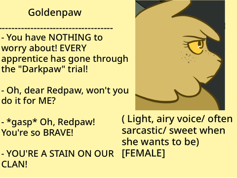 // Aud for Goldenpaw //