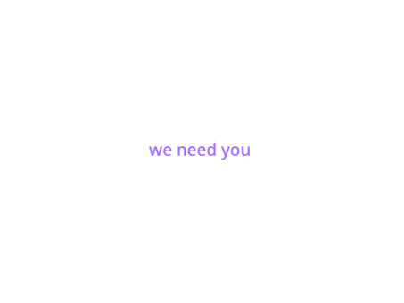 we want you
