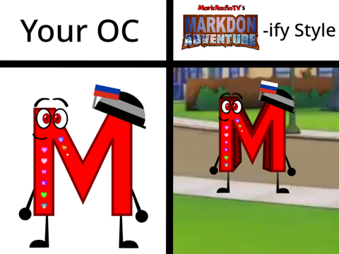 I can upgrade your OC to Markdon Adventure-ified OC!