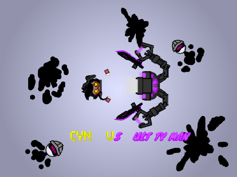 Cyn vs Ult TV Man (blooper)