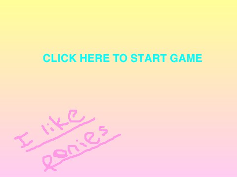 my little pony game. (dont get hit by the cars!)