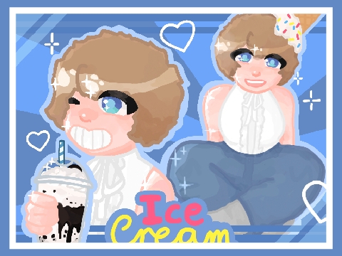 Ice cream poster ♡ ⋆｡˚