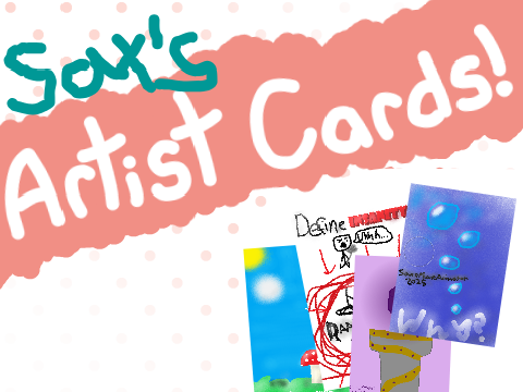 Sax's Artist Cards