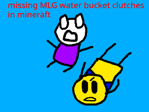 Missing MLG water bucket clutches in minecraft