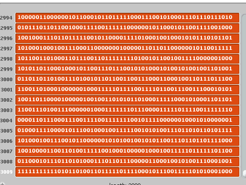binary screen saver fast