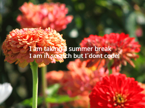 I am taking a summer break!