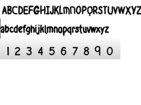 A currently unvectored font by AbdallahFaifi.
