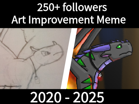 250+ followers! Art Improvement Meme (2020 - 2025) 