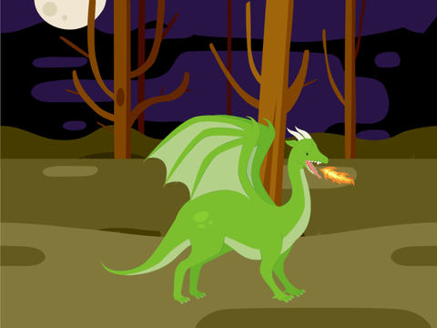 The changing color dragon