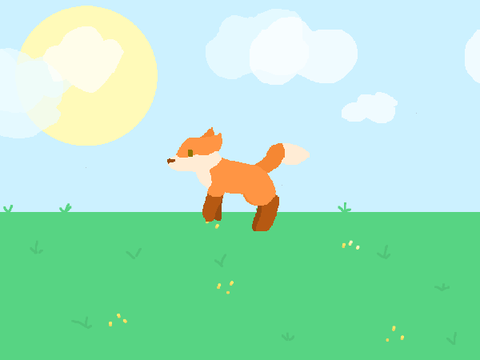 Red Fox Lineless Run Cycle remix