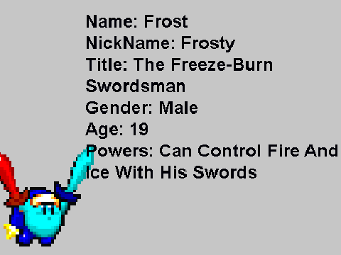 New Kirby Char: Frost