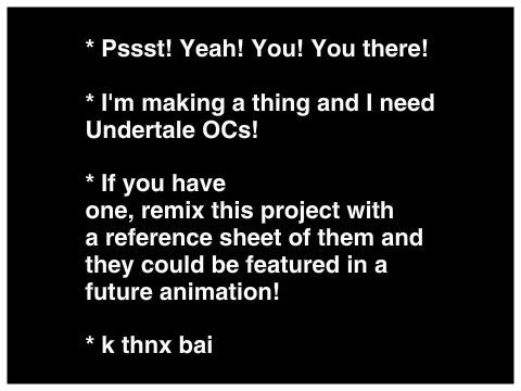 Enter your Undertale OC!