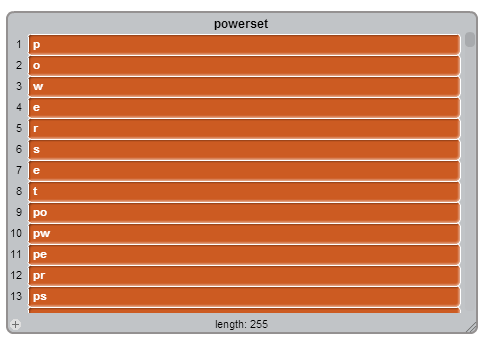 All Combinations (How To: Generate Powerset)