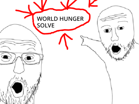 HoW To soLVe WOrlD HungER!1!!!1111!11111!