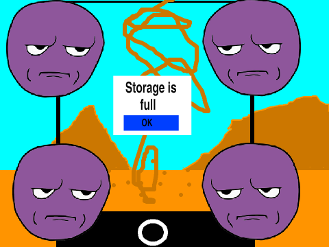 No storage!
