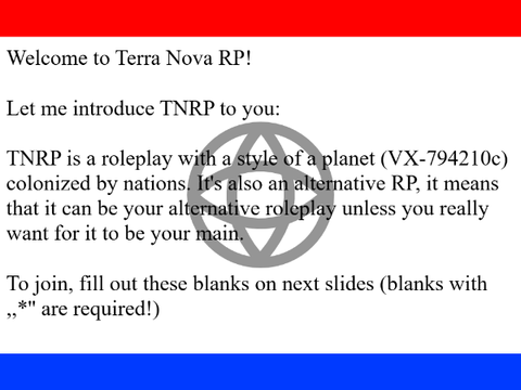 Terra Nova RP | Sign-Up remix
