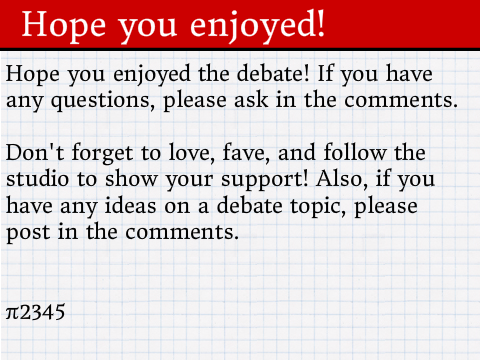 Science - Debate 1