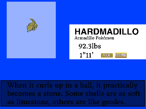 Hardmadillo (Fakemon)