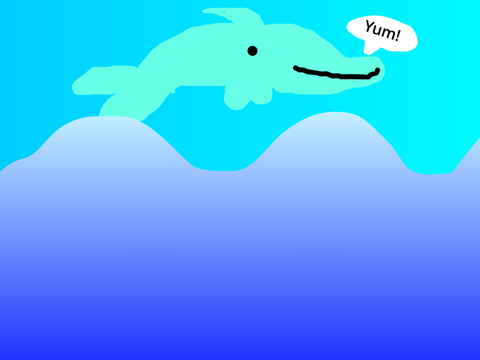 Dolphin and fish animation