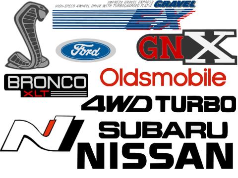 Assorted Car Logos
