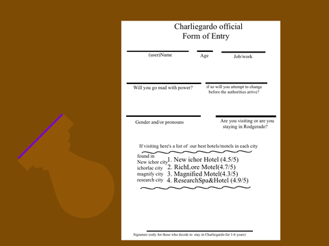 Rodgerado (Updated) form of entry remix-4 Charliegardo form of entry