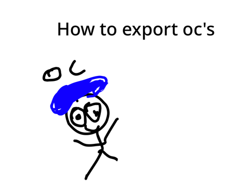 How to export oc on scratch in school iPad 