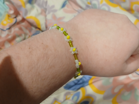 seed bead bracelet i made
