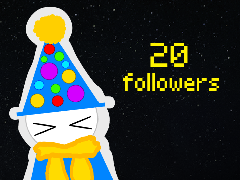 thanks for 20 followers!