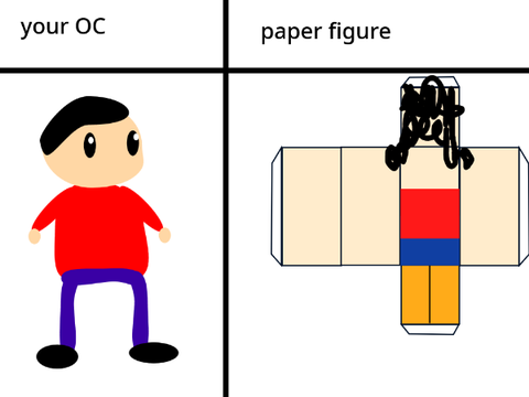 Give me your OC and I will make it a foldable paper figure remix remix
