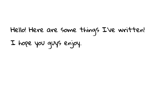 Some Things I Wrote