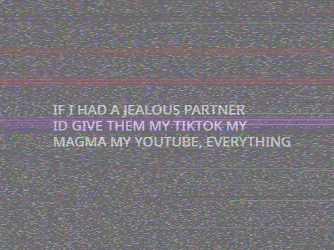 ''i want a jealous partner!'' rant.