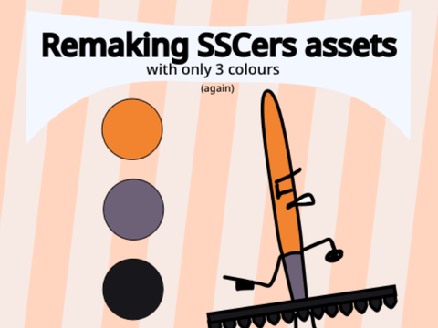 Remaking SSCers Assets with only 3 Colours Again