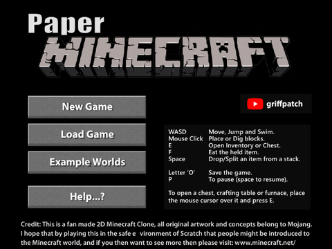 Paper Minecraft v? (Minecraft 2D)