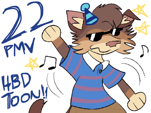 22 PMV - happy (early) bday toon!