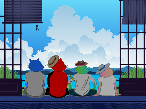 （REVERVNO）アート部門　作品名【4人の夏】