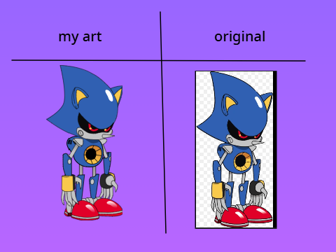 MY METAL SONIC ART RAHHH