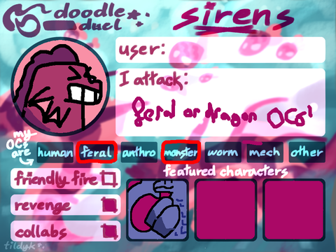 dOodle duel profile!