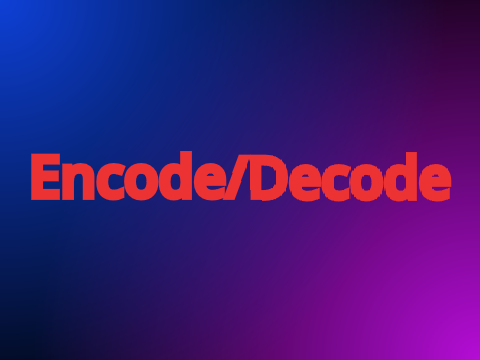 [BEST] encode/decode