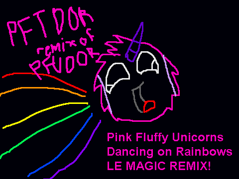 Pink Fluffy Tennis Balls Dancing on Rainbows