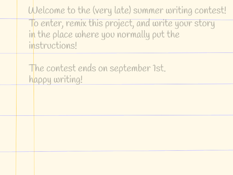 Writing Contest Entry for LunaRox23