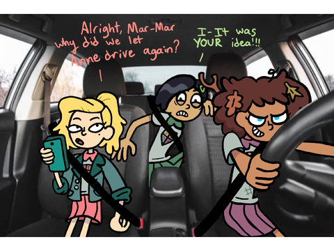 The trio goes for a little drive >:3