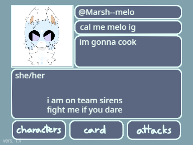 Melo's doodle duel profile