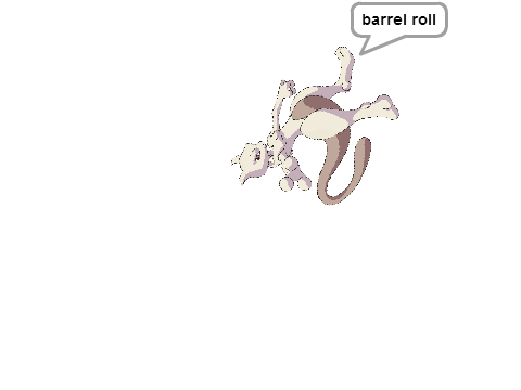 do a barrel roll!mewtwo edition