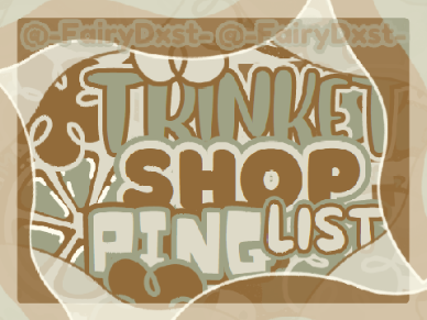 ੭ t͟r͟i͟n͟k͟e͟t s͟h͟o͟p ︵︵ ping list ꒱