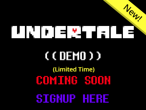 Signup - Undertale Demo (Not Game)