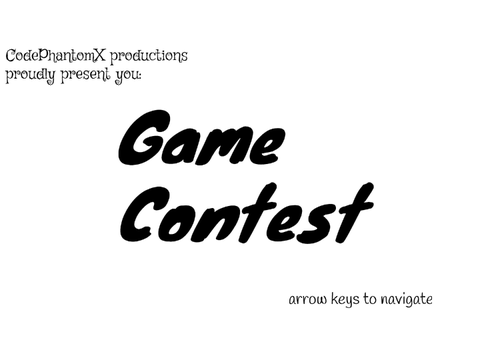 Game Contest 2025 (CLOSED)