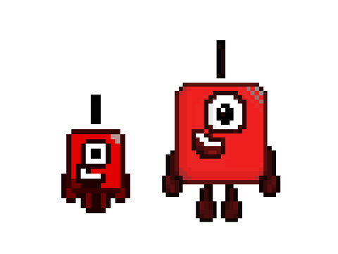 the Actual Retroblocks Ones (using pixilart in both 8-bit and 16-bit)