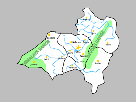 Comprehensive Map of Mauryan Empire