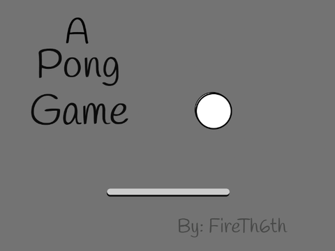 Simple Pong Game Version 1.0